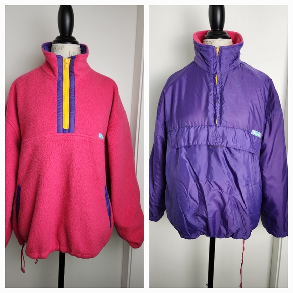 80s Reversible Anorak Jacket - Picture 1 of 16